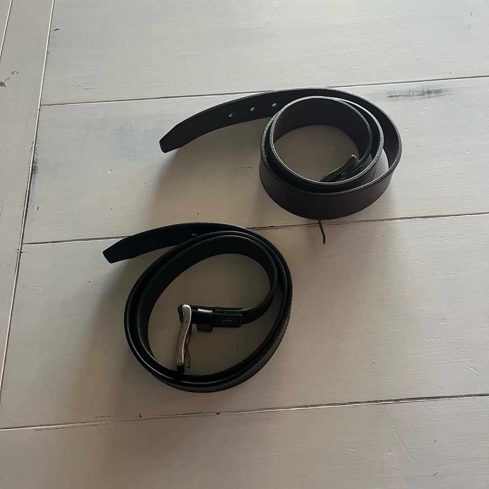 Bundle of 2 Columbia Black and Brown Belts Men’s Size L 38-40